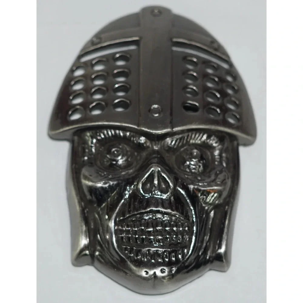 Skeleton Skull Warrior Belt Buckle